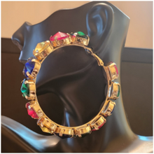 Load image into Gallery viewer, Earrings XXLrg Round the Way Colorful
